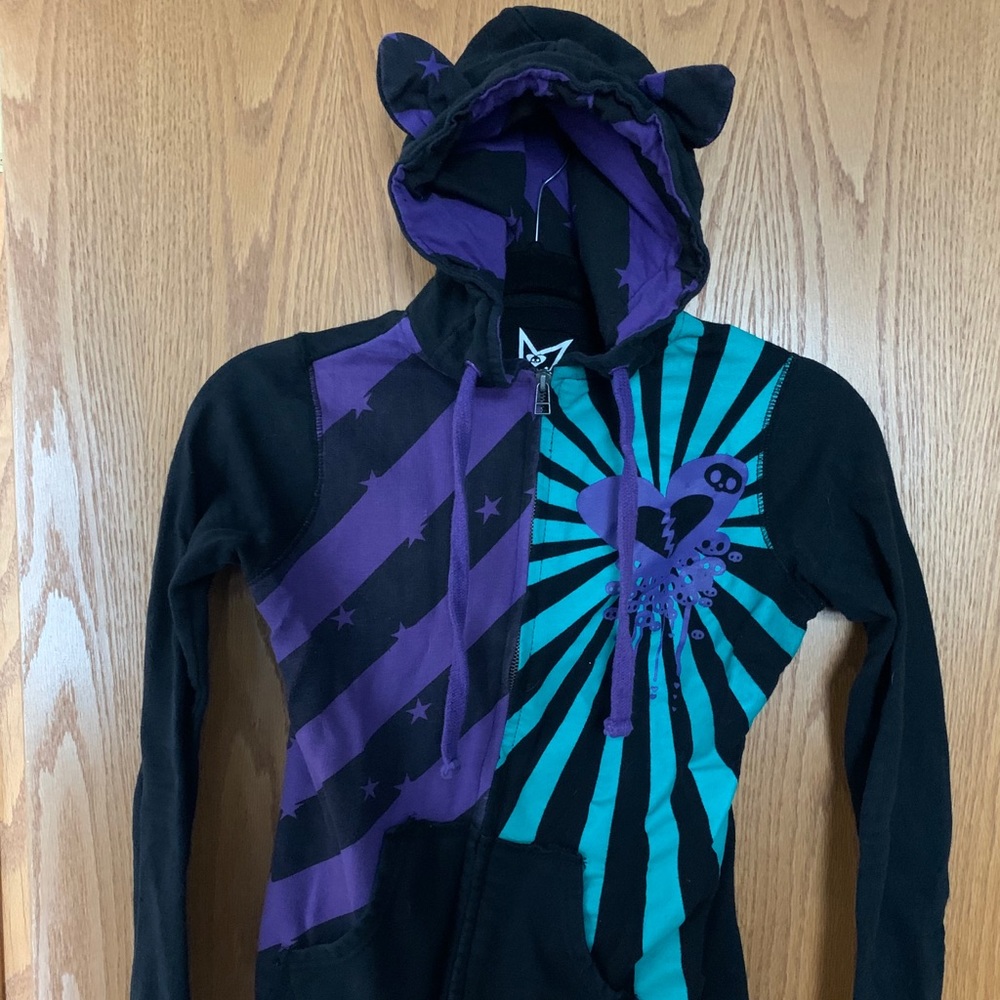 Skelanimals zip up hoodie